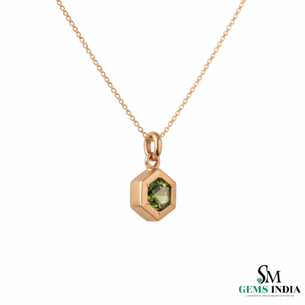 Natürlicher Smaragd-Anhänger, 14 Karat Gold-Anhänger, Smaragd-Schliff-Anhänger, minimalistische Halskette, Geburtstagsgeschenk im Mai, Anhänger für grüne Smaragd-Halskette