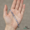 Luxury Oval and Marquise Tanzanite & Diamond Tennis Bracelet for Women