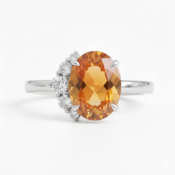 Doppelter Smaragd-Ring in offenem Design aus 14 Karat Gold – Band mit quadratisch und rund geschliffenen grünen Edelsteinen