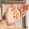 Oval Ruby & Diamond Teardrop Pendant – Sophisticated Statement Jewelry