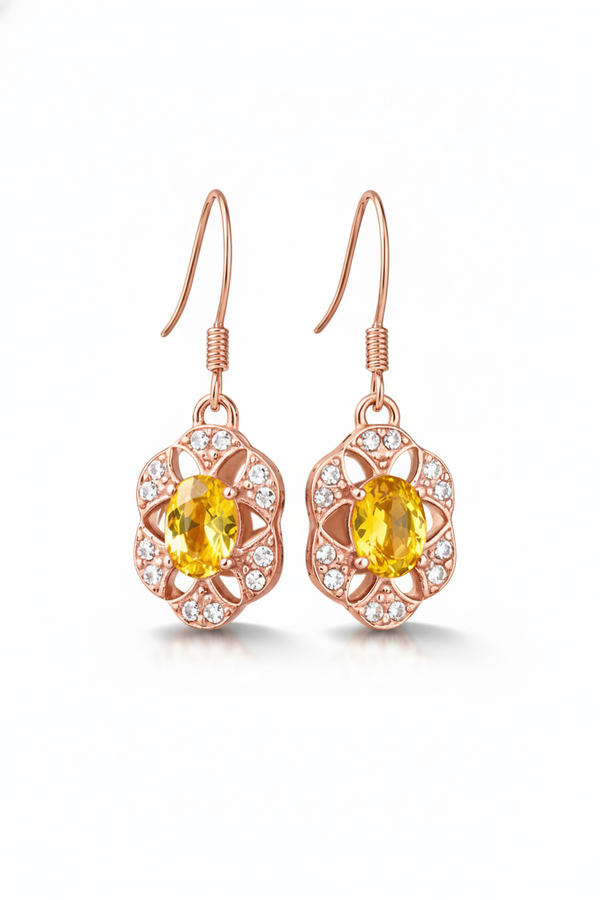 Doppelter Smaragd-Ring in offenem Design aus 14 Karat Gold – Band mit quadratisch und rund geschliffenen grünen Edelsteinen