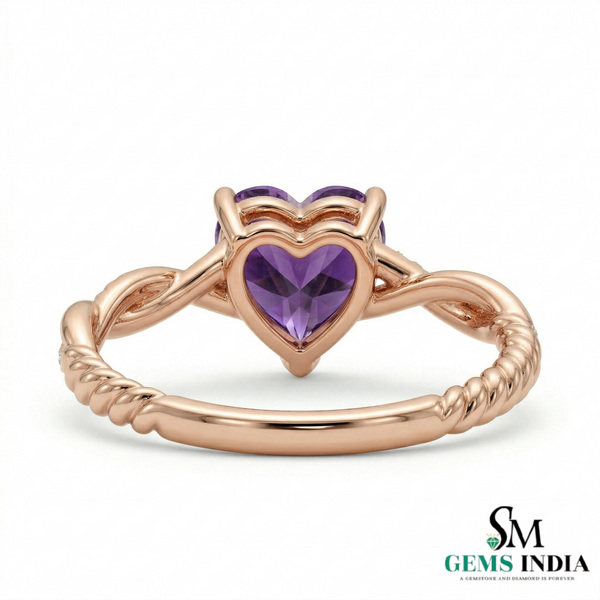 Doppelter Smaragd-Ring in offenem Design aus 14 Karat Gold – Band mit quadratisch und rund geschliffenen grünen Edelsteinen