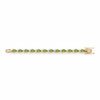 Classic Pear shape Peridot link Bracelet - Luxury Green Gemstone Jewelry