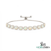 Oval Opal and Diamond Halo Chain Bracelet - Fine Jewelry For Woman