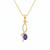 Natural Oval Tanzanite Twisted Diamond Pendant