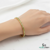 Luxury Green Peridot Square Cut Gemstone Link Bracelet for Women