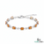 Luxury Cushion Citrine and Diamond Chain Bracelet - Gold Bracelet for Women