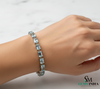 Emerald Cut Aquamarine Tennis Bracelet - Timeless Elegance Design