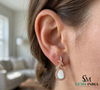 Pear Cut Opal Earrings - October Birthstone Gemstone Earrings
