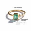 1 Carats Emerald Cut Natural May Birthstone Emerald Solitaire Ring - Women Wedding Gift Ring