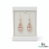 Pear-Shaped Morganite Diamond Drop Earrings - Luxury Morganite Drop Earrings