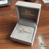 Round Cut Turquoise Flower Ring In 14k Gold – Floral Statement Ring