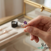 Purple Amethyst Pear Ring with Marquise Diamond Detail – Fine Jewelry