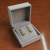 Oval Peridot Dangle Drop Earrings for Women - August Birthstone Gift
