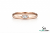 Bezel Set Marquise Lab Diamond Ring - Minimalist Lab Grown Diamond Band
