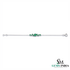 Emerald Cluster Bracelet in 14k Gold – Dainty Luxury Jewelry