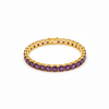 Radiant Emerald-Cut Amethyst Tennis Bracelet for Women