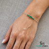 Emerald Cluster Bracelet in 14k Gold – Dainty Luxury Jewelry