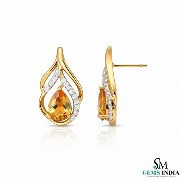 Doppelter Smaragd-Ring in offenem Design aus 14 Karat Gold – Band mit quadratisch und rund geschliffenen grünen Edelsteinen