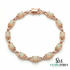 Luxury Opal and Diamond Bracelet for Women - Elegant Fine Jewelry Gift