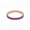 Radiant Emerald-Cut Amethyst Tennis Bracelet for Women