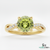 August Birthstone Natural Peridot Infinty Diamond Ring i