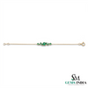 Emerald Cluster Bracelet in 14k Gold – Dainty Luxury Jewelry