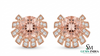 Minimalist Oval Gold Drop Earrings with Sparkling Diamonds