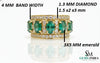 Oval Shape Women Engagement Ring Gold Statement Cocktail Ring For Women