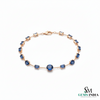 Premium Blue Sapphire Bracelet for Women - Gemstone Jewelry Gift