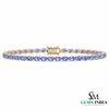 Elegant Oval Tanzanite Bracelet for Women - Luxury Gift For Her