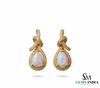 Pear Cut Opal Earrings - October Birthstone Gemstone Earrings