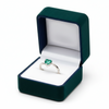 Heart Shape Natural Emerald Ring – Minimalist Solitaire Emerald Promise Ring