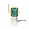 10 Carats Natural Emerald Solitaire Ring For Unisex Men's And Women 14k Gold Engagement Ring
