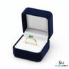 Emerald Cut Green Emerald Solitaire Ring – Minimalist Classic Fine Jewelry Engagement Style