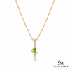 Natürlicher Smaragd-Anhänger, 14 Karat Gold-Anhänger, Smaragd-Schliff-Anhänger, minimalistische Halskette, Geburtstagsgeschenk im Mai, Anhänger für grüne Smaragd-Halskette