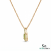 Oval Peridot Pendant With Diamond Accent – Luxury Fine Jewelry