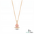Natural Morganite Pendant with Diamond Accents - Pink Gemstone