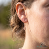 Pear Cut Morganite Drop Earrings with Diamond Halo - Gemstone Jewelry for Women