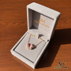 Oval Morganite Pendant with Diamond Accents – Jewelry Gift for Her
