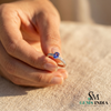 Natural Oval Tanzanite Ring with Diamond Accents - December Birthstone Gift for Women