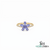 Oval & Round Tanzanite Flower Ring - Statement Ring for Women