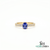 Natural Oval Tanzanite Ring with Diamond Accents - December Birthstone Gift for Women