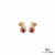 Pear Ruby Stud Earrings With Diamond Accents – July Birthstone Jewelry