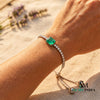 Emerald-Cut Emerald & Diamond Adjustable Tennis Bracelet - Fine Emerald Jewelry Gift