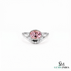 Oval Morganite & Diamond Accent Statement Ring - Pink Gemstone Fine Jewelry