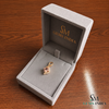 Cushion Cut Peach Morganite & Diamond Pendant - Romantic Gift for Her