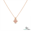 Cushion Cut Morganite Diamond Pendant - Special Gift for Her