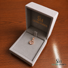 Oval Cut Peach Morganite and Diamond Pendant - Anniversary & Birthday Gift for Her