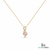 Cushion Cut Peach Morganite & Diamond Pendant - Romantic Gift for Her